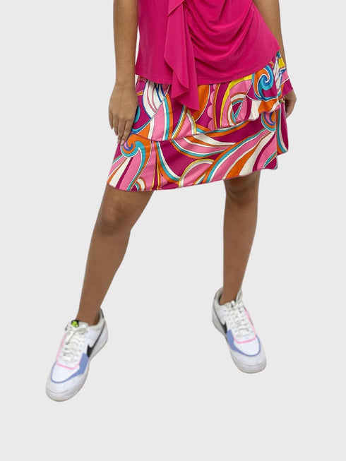 3 Tier PRINTED SKORT with the Ruffle in the center - SH001